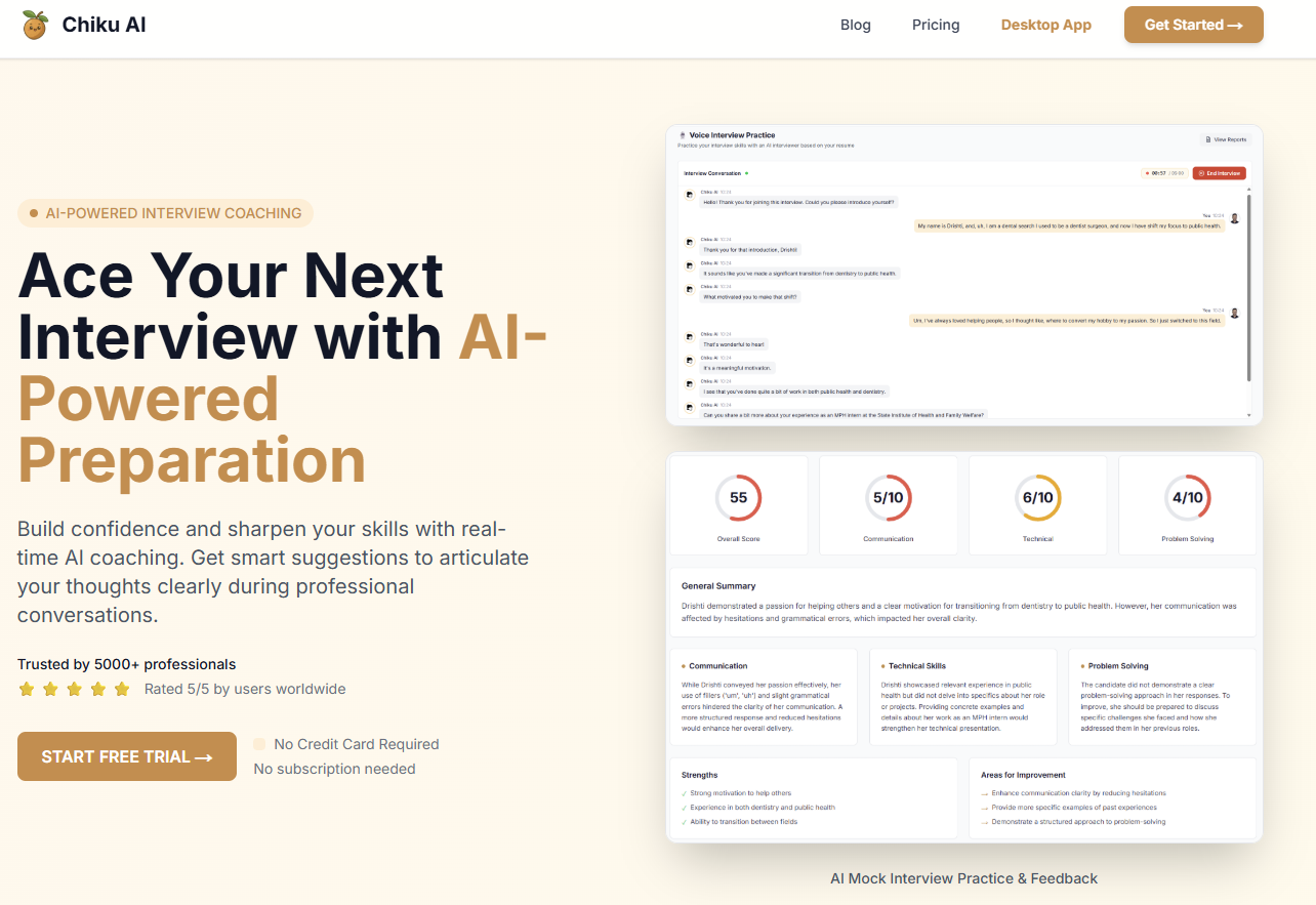 Chiku AI - Real-time interview assistant